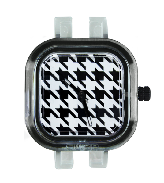 Graphic Houndstooth Face