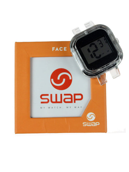 SWAP Digital Watch Face in Black