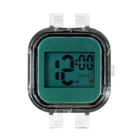 SWAP Digital Watch Face in Cyan